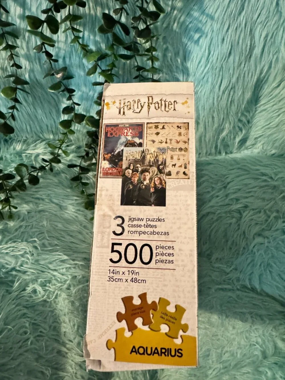 Aquarius Harry Potter 3-Pack Jigsaw Puzzle Set - 500 Pcs Each (Complete)